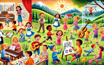 an-illustration-of-a-group-of-happy-children-aged-5-10-engaging-in-various-activities-such-as-singing-painting-theater-yoga-and-gymnastics-